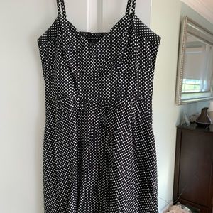 Black and white polka dot dress, Express, size XS